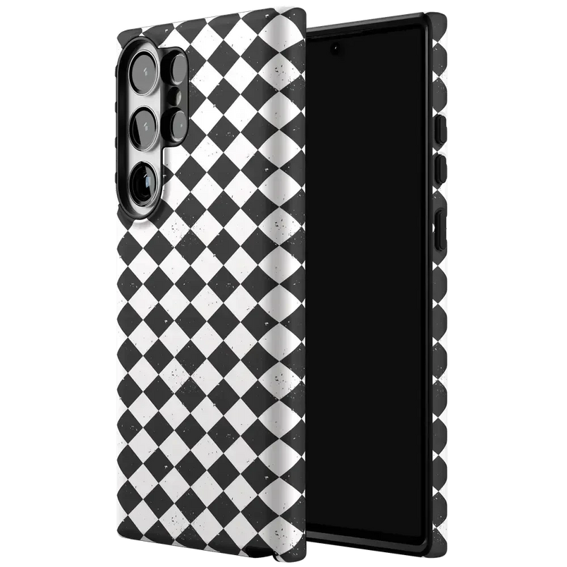 Salem's Hex | Black & White Checkered Case Phone Case get.casely 