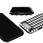 Salem's Hex | Black & White Checkered Case Phone Case get.casely 