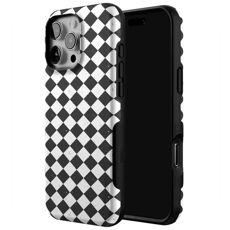 Salem's Hex | Black & White Checkered Case Phone Case get.casely 