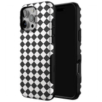 Salem's Hex | Black & White Checkered Case Phone Case get.casely 