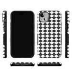 Salem's Hex | Black & White Checkered Case Phone Case get.casely 