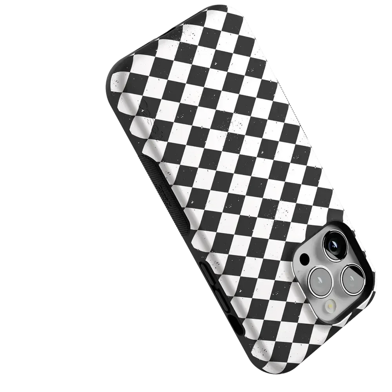 Salem's Hex | Black & White Checkered Case Phone Case get.casely 