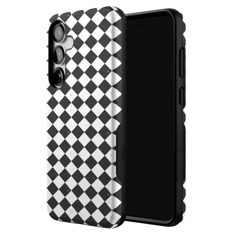 Salem's Hex | Black & White Checkered Case Phone Case get.casely 