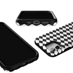 Salem's Hex | Black & White Checkered Case Phone Case get.casely 