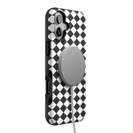 Salem's Hex | Black & White Checkered Case Phone Case get.casely 