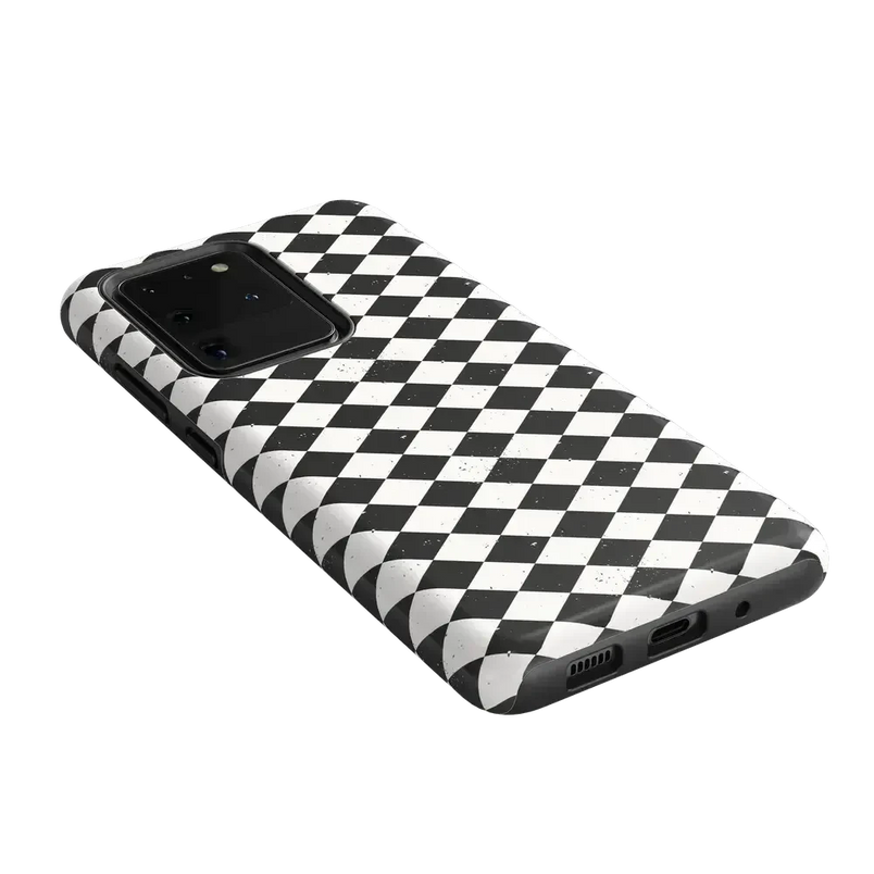 Salem's Hex | Black & White Checkered Case Phone Case get.casely 