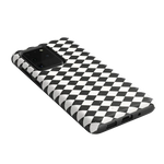 Salem's Hex | Black & White Checkered Case Phone Case get.casely 