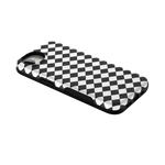Salem's Hex | Black & White Checkered Case Phone Case get.casely 
