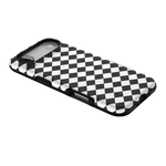 Salem's Hex | Black & White Checkered Case Phone Case get.casely 