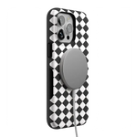 Salem's Hex | Black & White Checkered Case Phone Case get.casely 