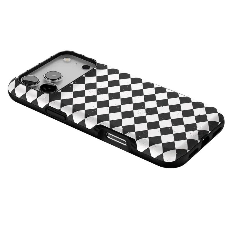 Salem's Hex | Black & White Checkered Case Phone Case get.casely 
