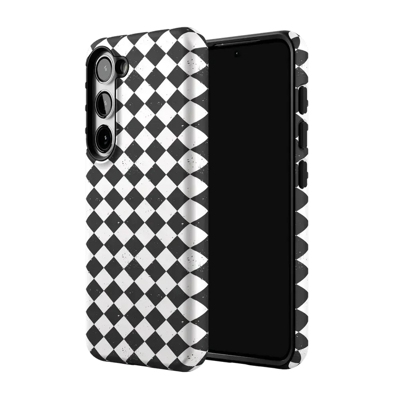 Salem's Hex | Black & White Checkered Case Phone Case get.casely 