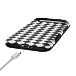 Salem's Hex | Black & White Checkered Case Phone Case get.casely 