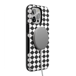 Salem's Hex | Black & White Checkered Case Phone Case get.casely 