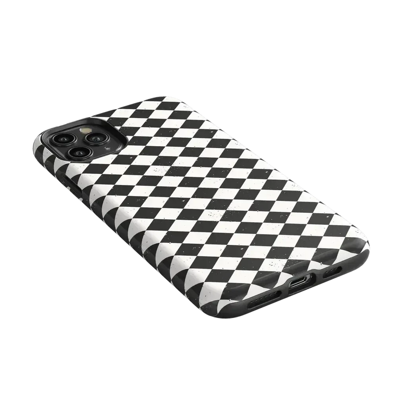 Salem's Hex | Black & White Checkered Case Phone Case get.casely 
