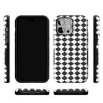 Salem's Hex | Black & White Checkered Case Phone Case get.casely 