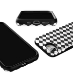 Salem's Hex | Black & White Checkered Case Phone Case get.casely 