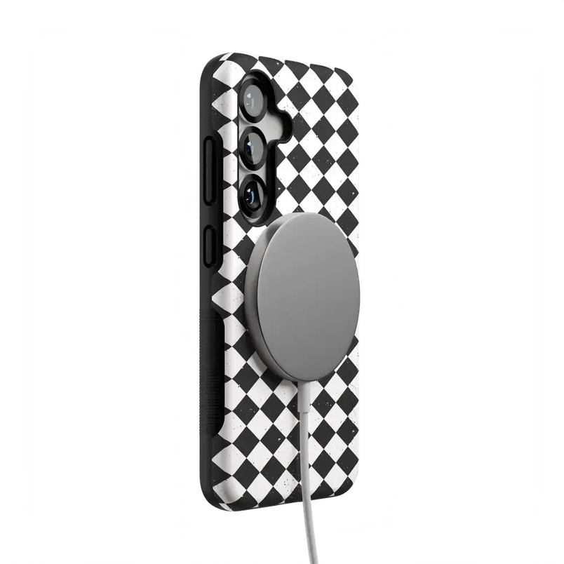 Salem's Hex | Black & White Checkered Case Phone Case get.casely 