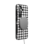 Salem's Hex | Black & White Checkered Case Phone Case get.casely 