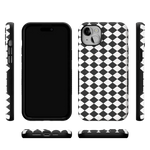Salem's Hex | Black & White Checkered Case Phone Case get.casely 