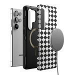 Salem's Hex | Black & White Checkered Case Phone Case get.casely 