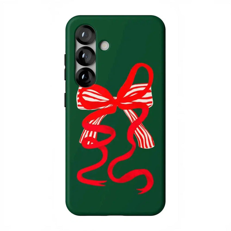 Santa's Favorite | Holiday Bow Case Phone Case Casetry Essential + MagSafe® Galaxy S25