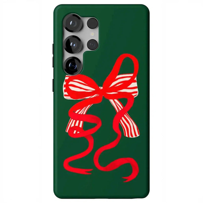 Santa's Favorite | Holiday Bow Case Phone Case Casetry Essential + MagSafe® Galaxy S25 Ultra