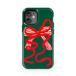 Santa's Favorite | Holiday Bow Case Phone Case Casetry Essential + MagSafe® iPhone 12 Mini