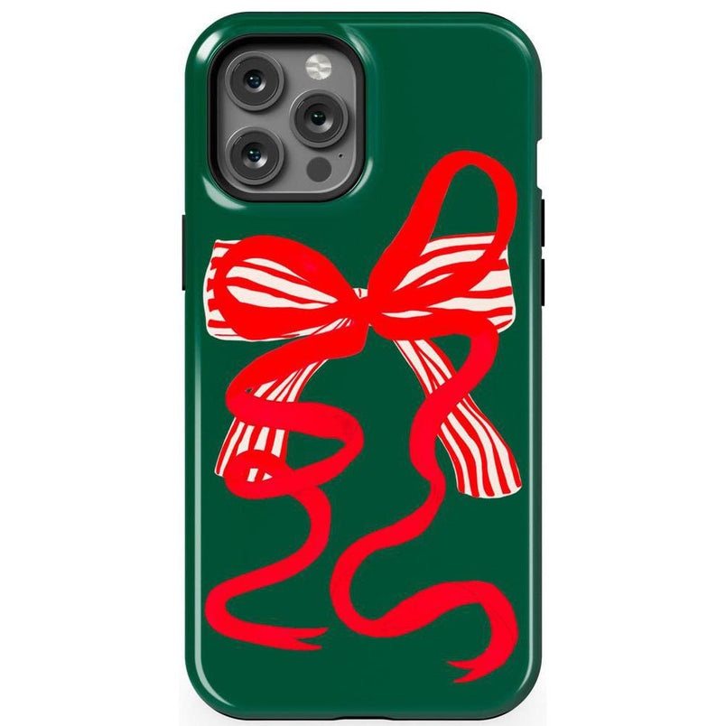 Santa's Favorite | Holiday Bow Case Phone Case Casetry Essential + MagSafe® iPhone 12 Pro Max