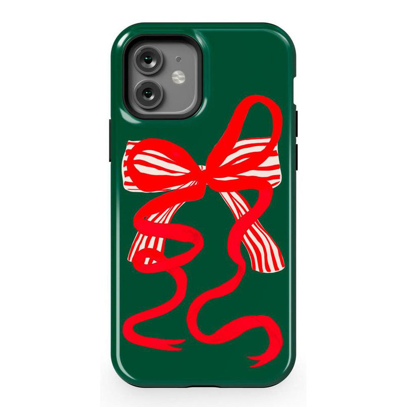 Santa's Favorite | Holiday Bow Case Phone Case Casetry Essential + MagSafe® iPhone 12 Pro