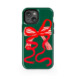 Santa's Favorite | Holiday Bow Case Phone Case Casetry Essential + MagSafe® iPhone 13 Mini