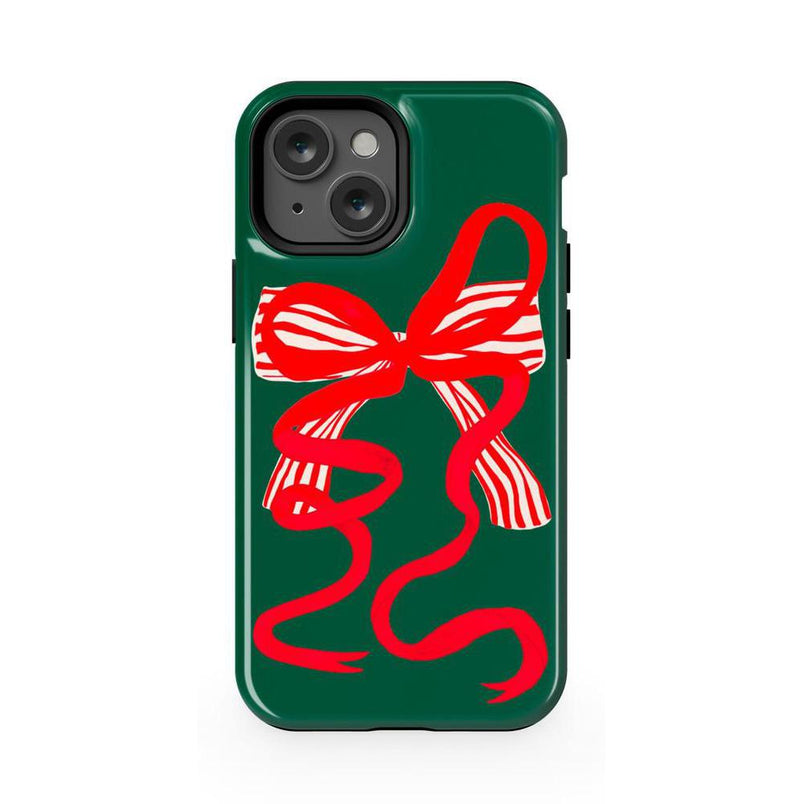 Santa's Favorite | Holiday Bow Case Phone Case Casetry Essential + MagSafe® iPhone 13 Mini