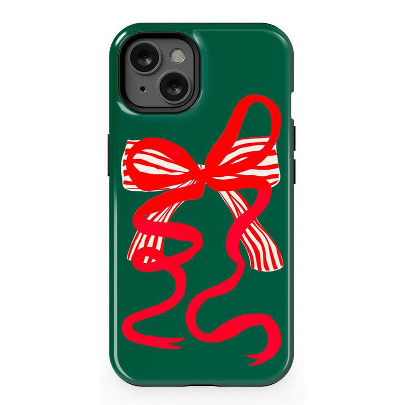 Santa's Favorite | Holiday Bow Case Phone Case Casetry Essential + MagSafe® iPhone 13