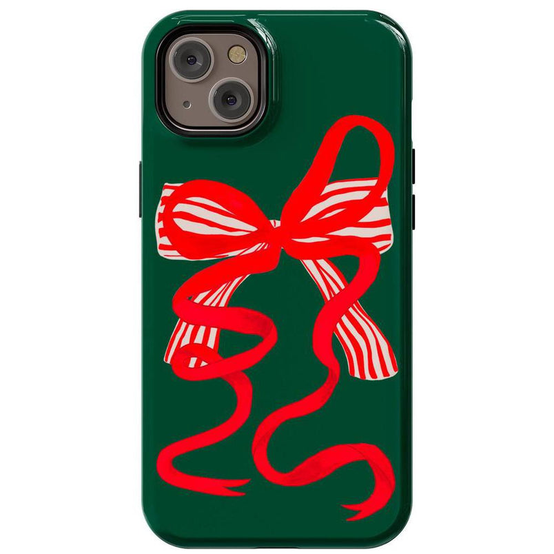 Santa's Favorite | Holiday Bow Case Phone Case Casetry Essential + MagSafe® iPhone 14 Plus