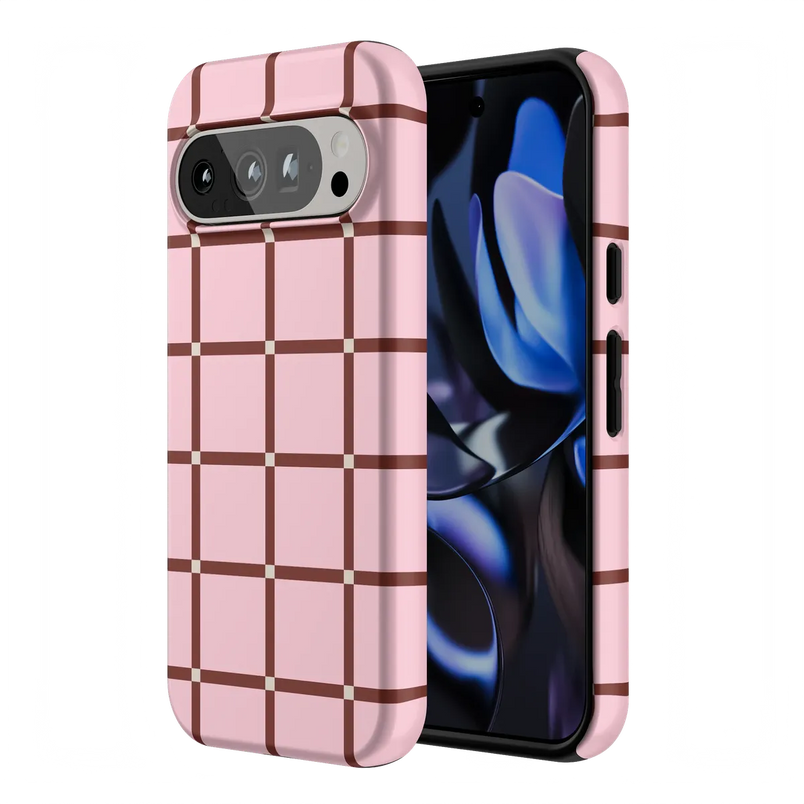 Uptown Gridlock | Pink Checkerboard Case