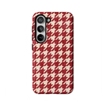 Scarlet Stitch | Red Houndstooth Case