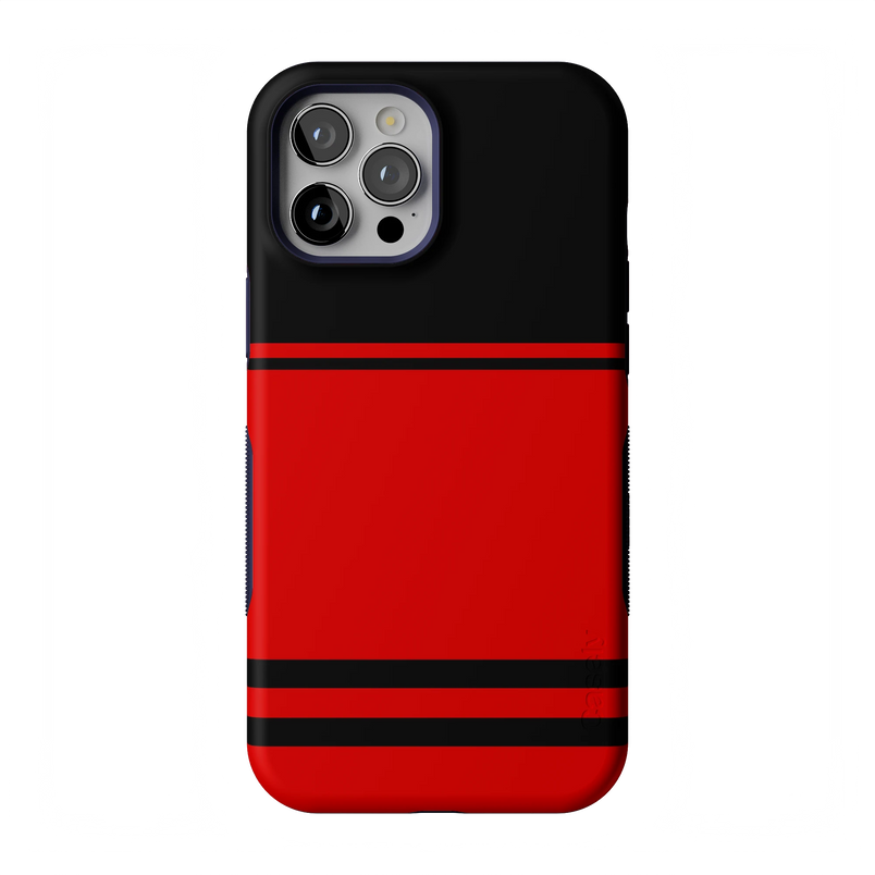 Go Canes | Black & Red Striped Case - iPhone 12 Pro