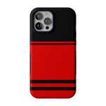 Go Canes | Black & Red Striped Case - iPhone 12 Pro