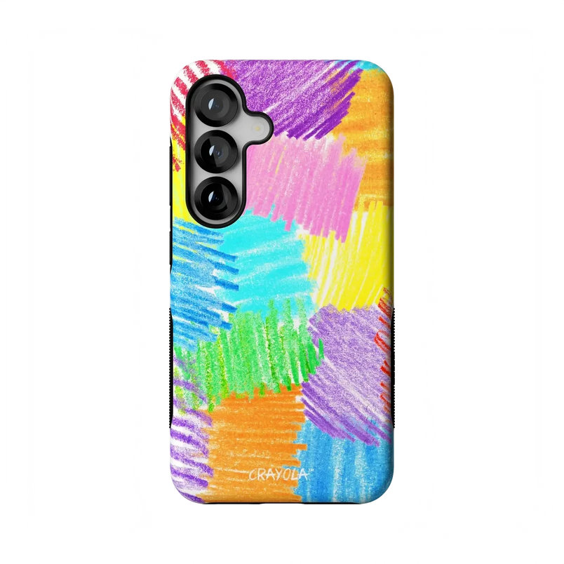 Scribble Me That | Crayola Rainbow Pencil Case iPhone Case Crayola Bold Flex + MagSafe® Galaxy S25 