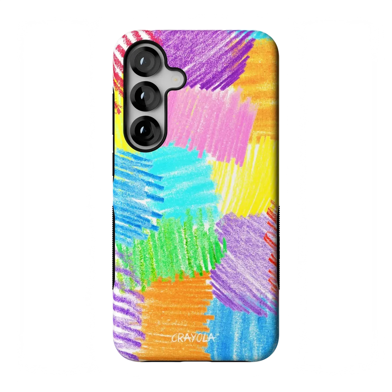 Scribble Me That | Crayola Rainbow Pencil Case iPhone Case Crayola Bold Flex + MagSafe® Galaxy S26 Plus 