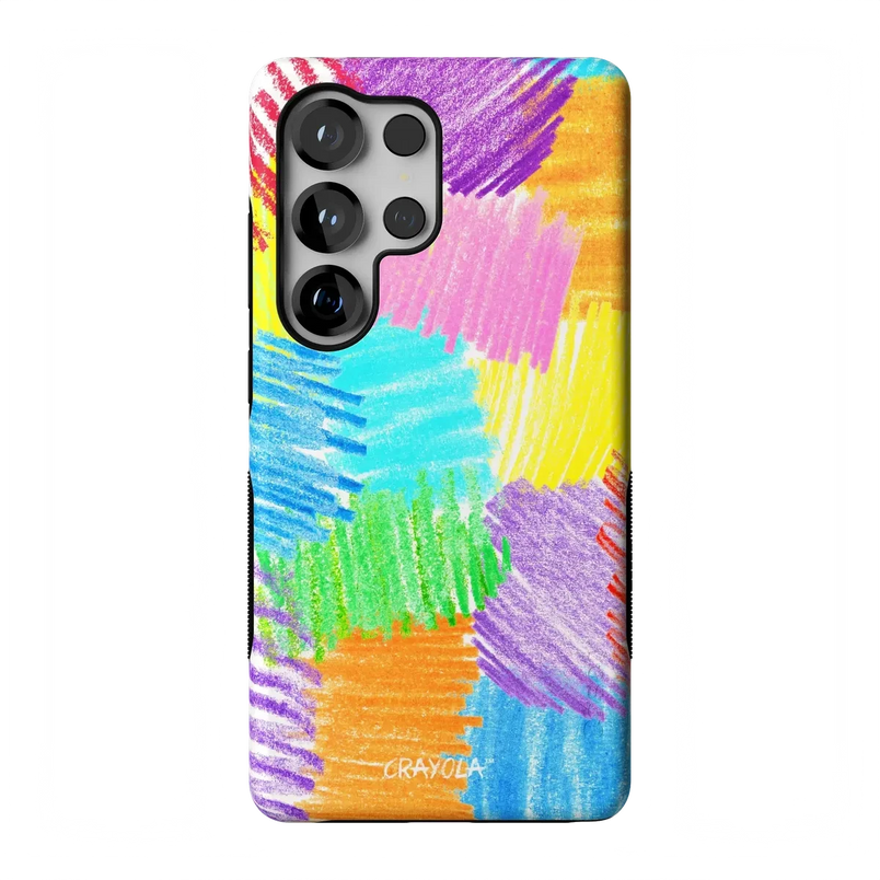 Scribble Me That | Crayola Rainbow Pencil Case iPhone Case Crayola Bold Flex + MagSafe® Galaxy S26 Ultra 