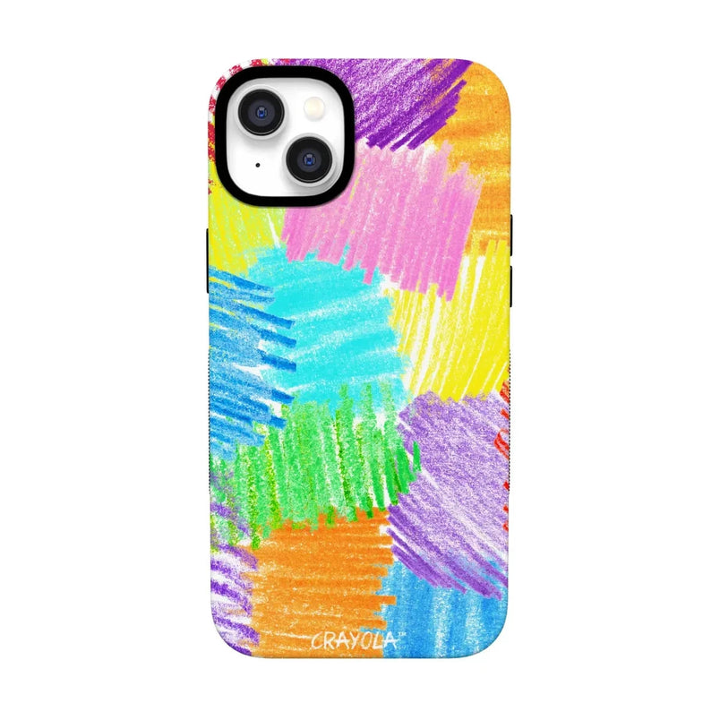 Scribble Me That | Crayola Rainbow Pencil Case iPhone Case Crayola Bold Flex + MagSafe® iPhone 14 Plus 