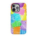 Scribble Me That | Crayola Rainbow Pencil Case iPhone Case Crayola Bold Flex + MagSafe® iPhone 15 Pro Max 