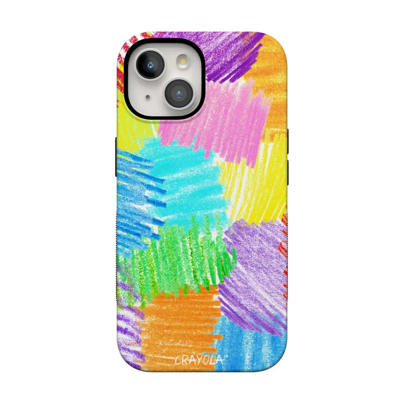 Scribble Me That | Crayola Rainbow Pencil Case iPhone Case Crayola Bold Flex + MagSafe® iPhone 15 