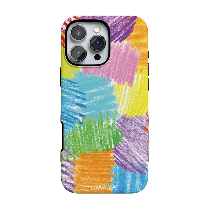 Scribble Me That | Crayola Rainbow Pencil Case iPhone Case Crayola Bold Flex + MagSafe® iPhone 16 Pro Max 