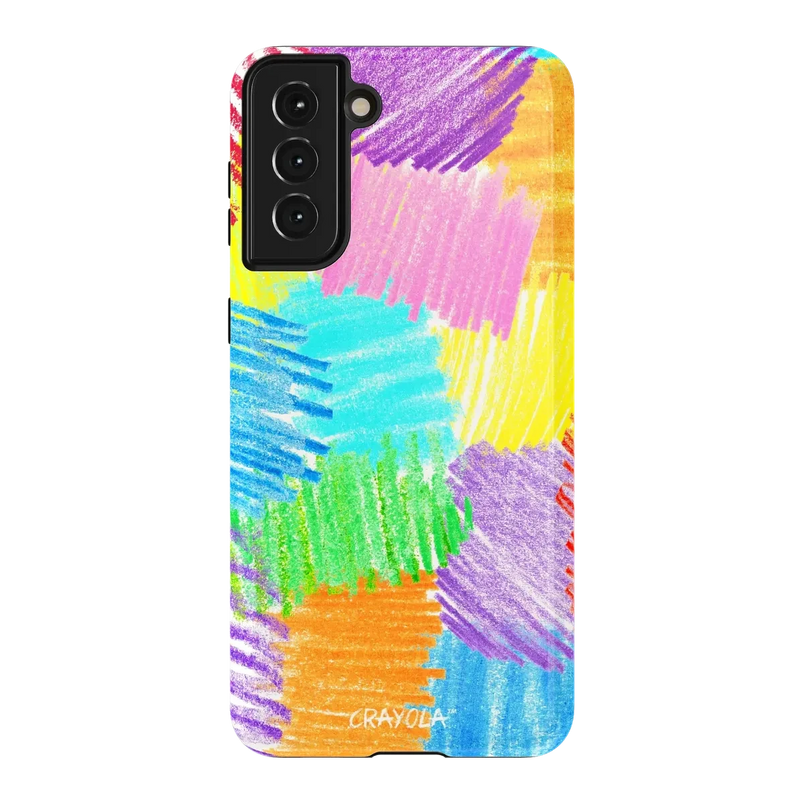 Scribble Me That | Crayola Rainbow Pencil Case iPhone Case Crayola Essential Galaxy S21 Plus 