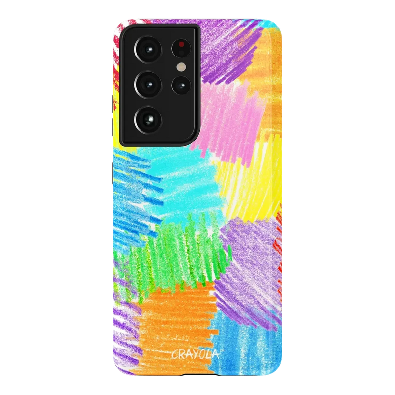 Scribble Me That | Crayola Rainbow Pencil Case iPhone Case Crayola Essential Galaxy S21 Ultra 
