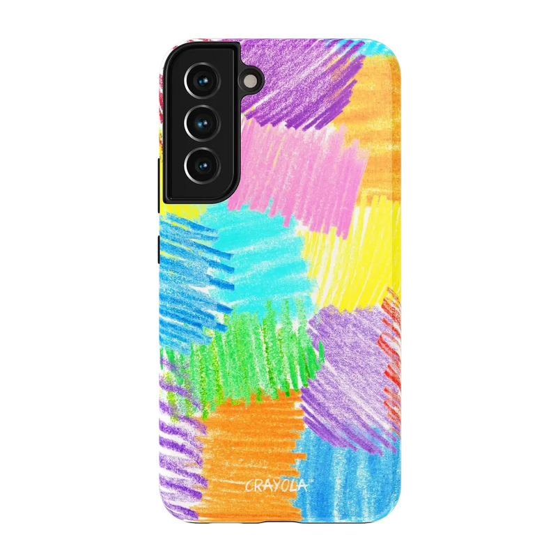 Scribble Me That | Crayola Rainbow Pencil Case iPhone Case Crayola Essential Galaxy S22 Plus 