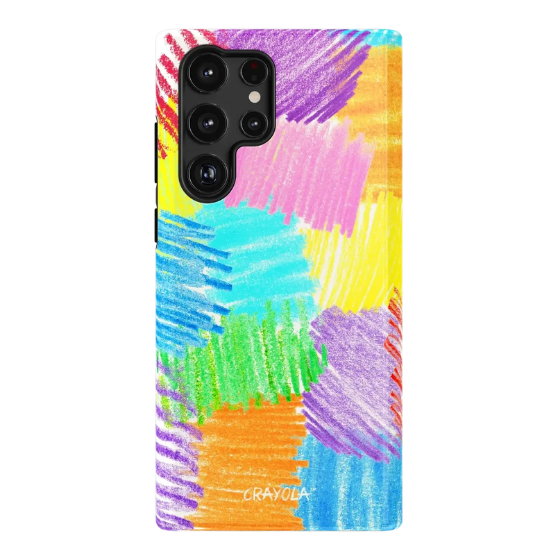 Scribble Me That | Crayola Rainbow Pencil Case iPhone Case Crayola Essential Galaxy S22 Ultra 