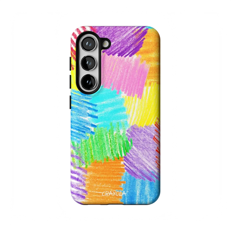 Scribble Me That | Crayola Rainbow Pencil Case iPhone Case Crayola Essential Galaxy S23 